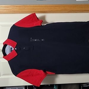 Tommy Hilfiger stars and stripes button up polo shirt, medium